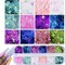 4 Boxes Holographic Nail Sequins – Mixed Shapes & Iridescent Glitter Flakes for Nail Art, DIY Manicure, Craft & Makeup (Style A)